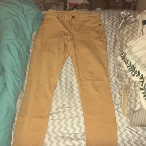 Mustard colored jeans